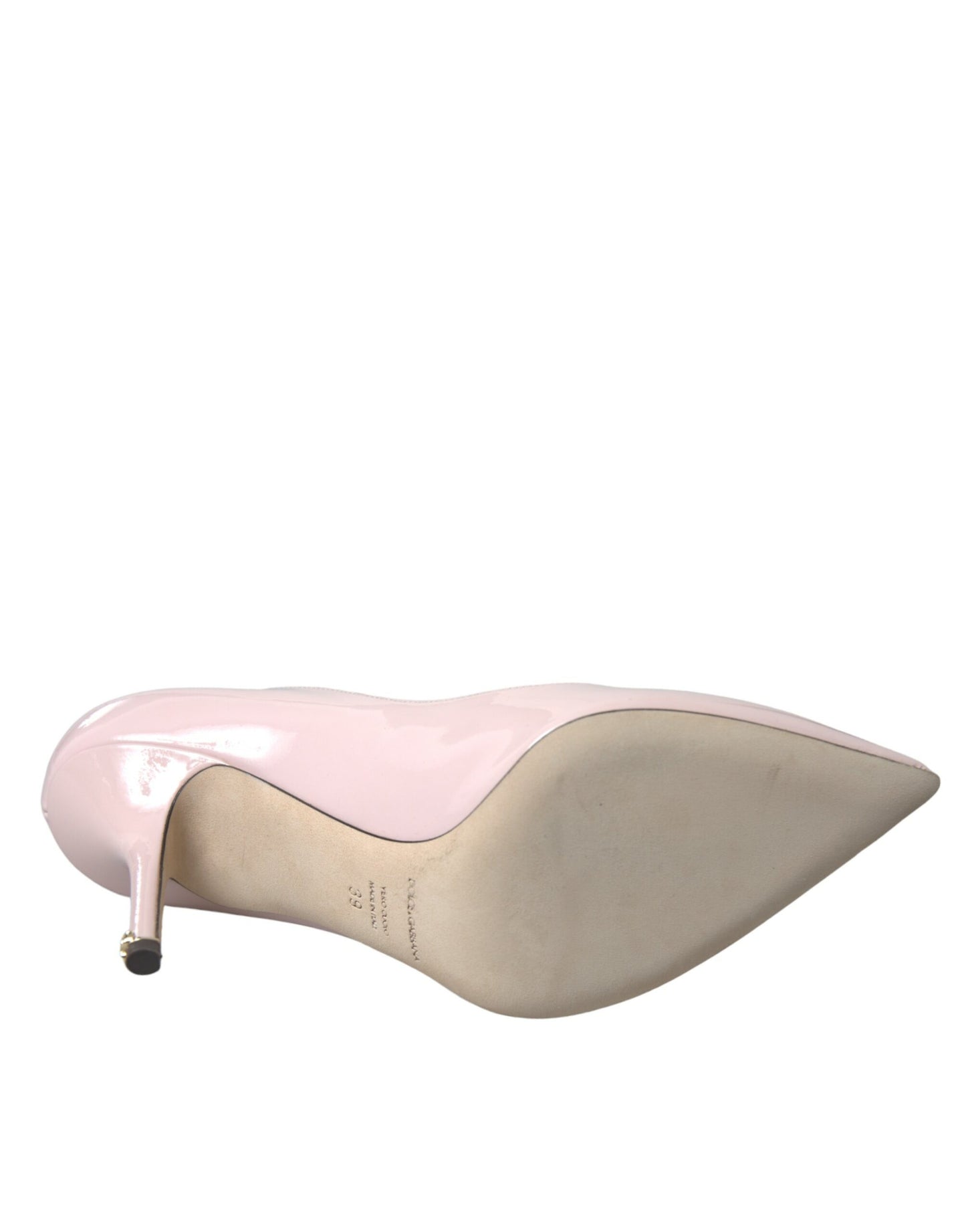 Dolce & Gabbana - Light Pink Leather Bellucci Heels Pumps Shoes