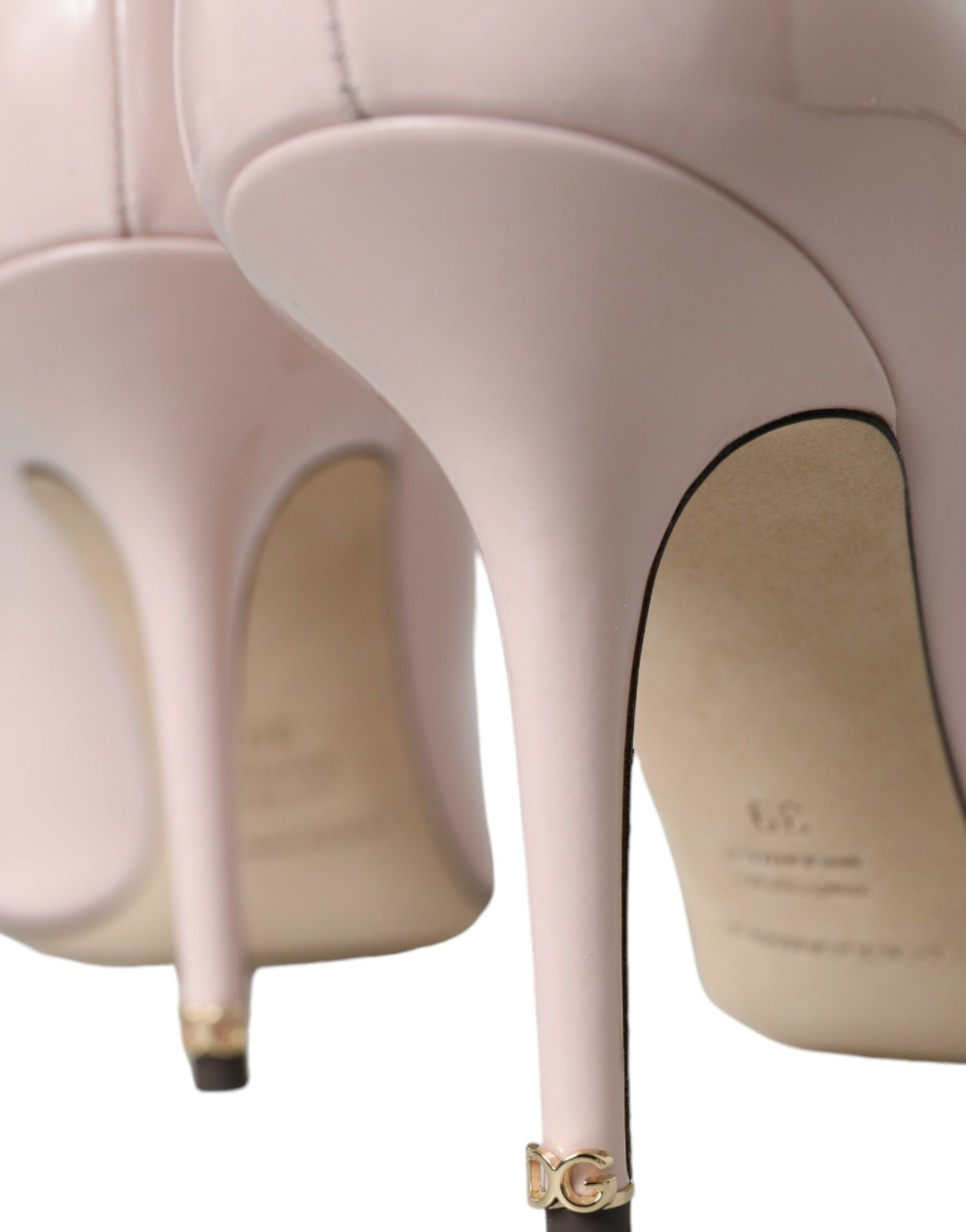 Dolce & Gabbana - Light Pink Leather Bellucci Heels Pumps Shoes