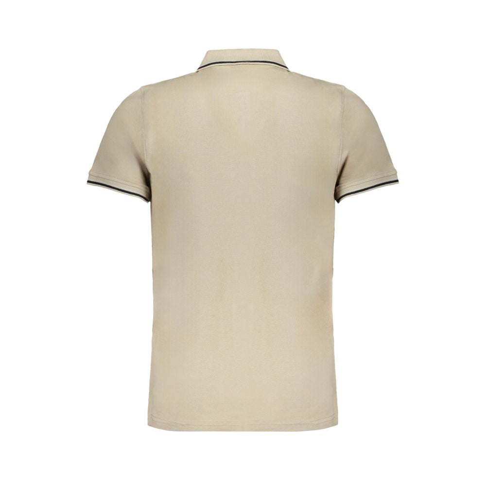 Norway 1963 - Beige poloskjorte i bomull